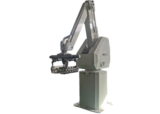 飼い葉袋のための斧PLC 50kg袋のPalletizerの省エネの積み重ねの4ロボット